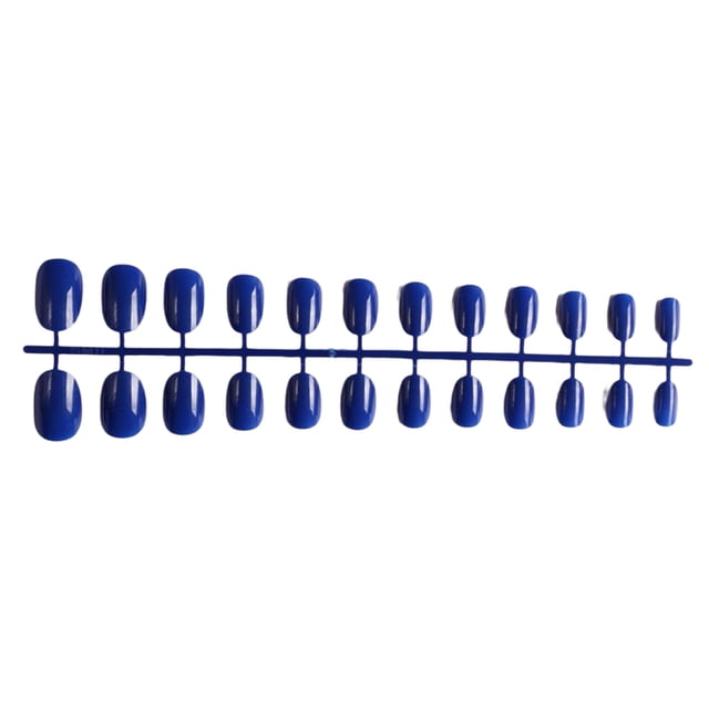 Qarigey Juego de uñas postizas Estilo francés brillante Resistente a los arañazos Uñas a presión Trimble Pegatinas de manicura de fuerte Arte de uñas tipo 4