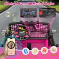 thumbnail image 3 of Funcid 24 Volt Ride on Toys 2-Seater Ride on Cars with Remote Control, 400W Electric Car for Kids, Ride on Truck Car W/ Bluetooth, Power Display, Music, LED Lights, Suspension, Pink, 3 of 15