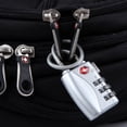 thumbnail image 2 of Candado con cable de 3 dígitos, candados de equipaje aprobados por la TSA para maletas, casilleros de gimnasio, equipaje de viaje (paquete de 2, Verde), 2 of 5