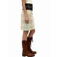 thumbnail image 2 of Women High Waist Lace Trim Waistband A-Line Midi Skirt Flower Color L, 2 of 10