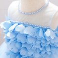 thumbnail image 6 of Wavsuf Formal Plus Size Dresses Nets Cute Blue Gown Kids Dresses Size 6-12 Months, 6 of 9