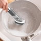 thumbnail image 5 of Teissuly Clearance Kitchen Can Add Dishwashing Liquid Long Handle Brush With 4 Brush Heads & Base, Sponge TPR Wood Pulp Cotton Does Hurt The Pot(Gray, One Size) Teissuly WER2023081406125, 5 of 5