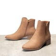 thumbnail image 4 of BURUDANI Women's Side Zip Low Heel Ankle Booties, 4 of 5
