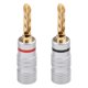 thumbnail image 4 of 8 adaptadores de enchufe banana BFA de cobre chapado en oro de 4 mm para altavoces y otros cables., 4 of 5