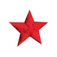 thumbnail image 2 of 1" Star Patches, Achievement Martial Arts, Rank Promotion Patch, Karate TKD Iron-on (Red, 3 pcs), 2 of 2