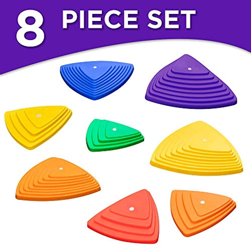 Sunny & Fun Floor Games Balance Stepping Stones Obstacle Course for Kids,  Set of 8 - Walmart.com