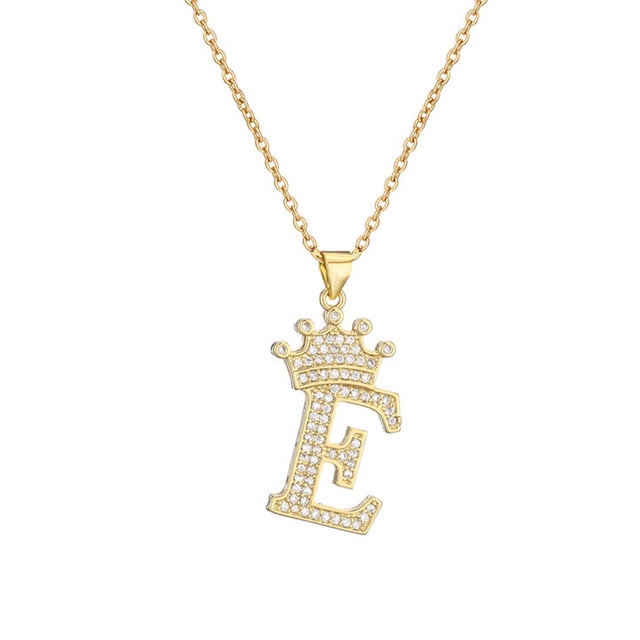 Sonducket InitialNecklacePendantEnglish Letter A to Z Name Crystal Gold Charm Modern Birthday Valentine'sDay Gifts Ropa, zapatos y accesorios Miscelánea mi 1