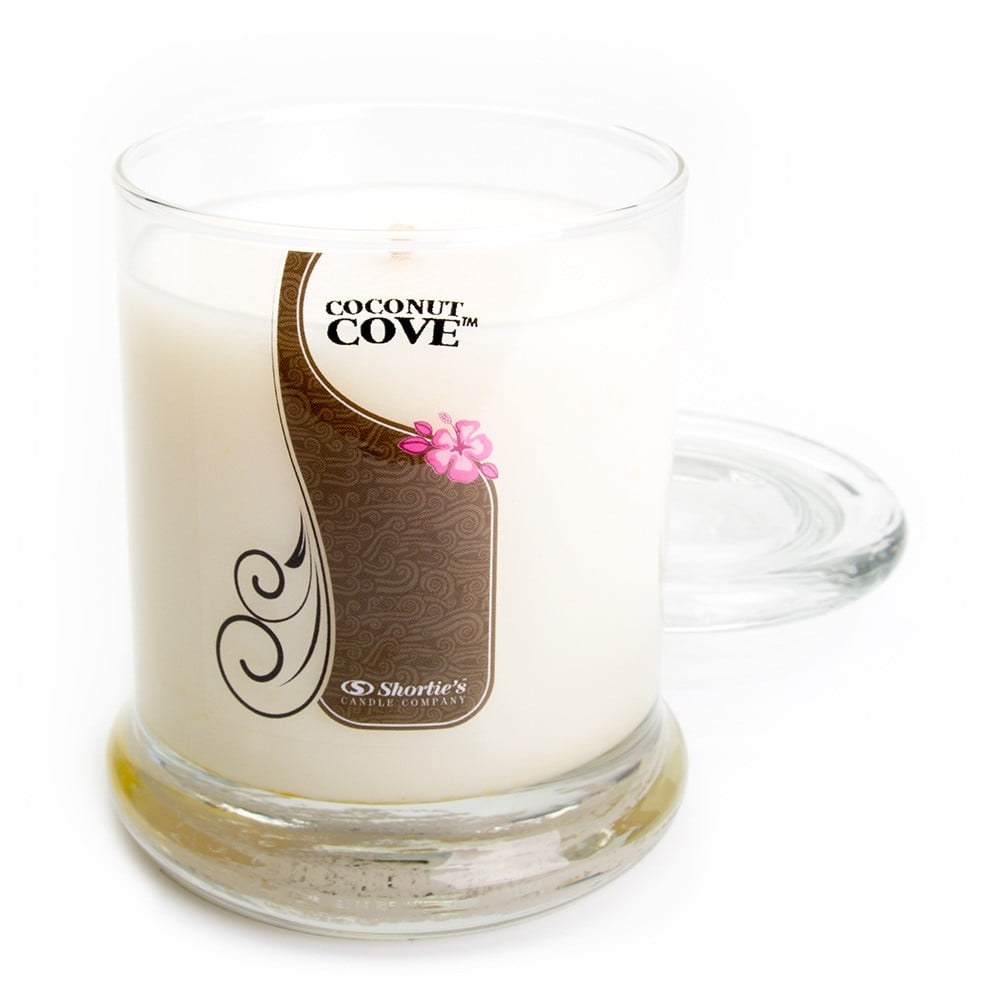 Coconut Cove Candle Medium White 10 Oz. Highly Scented Jar Candle