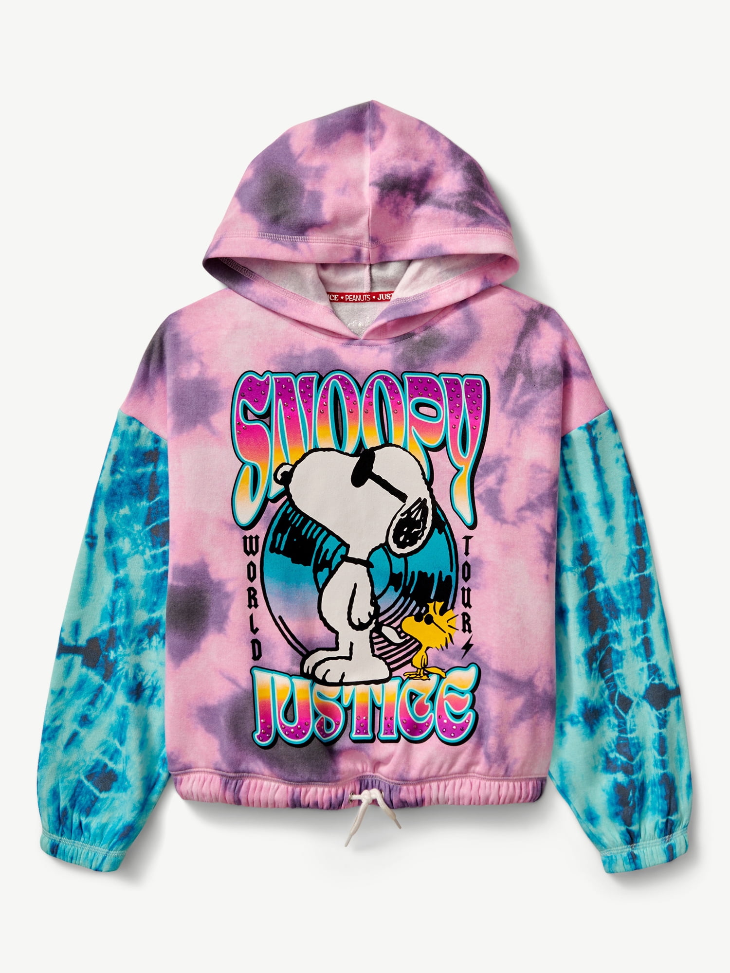 Justice Girls Snoopy Cinch Hem Hoodie, Sizes XS-XLP