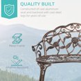 thumbnail image 4 of Outsunny 40" Outdoor Garden Bench for Backyard, Porch, Balcony, Bronze, 4 of 10