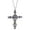 Black, variant on Women's Shiny Clear Rhinestone Reptile Slithering Snake Pendant Necklace ()