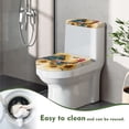 thumbnail image 5 of HELLHERO Rooster and Sunflower 2 Pcs Set Toilet Seat Cover Universal Polyester Fabric, Fits All Toilet Shapes, Bathroom Home, 5 of 8