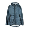 thumbnail image 3 of Nike Tech Pack Mens Water Repellent Hooded Jacket (Small, Deep Ocean), 3 of 3