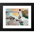 thumbnail image 2 of Joaquín Sorolla 14x12 Black Modern Framed Museum Art Print Titled - Elena at Cala De San Vicente (1919), 2 of 5