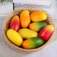 thumbnail image 2 of 6Pcs Mangoes Decors Set Artificial Fruit Realistic Mangos Replicas for Culinary Display and Interior Designs Accent, 2 of 8