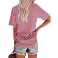 thumbnail image 5 of XCHQRTI Western Shirts Women Graphic Tees Casual Cowboy Rodeo Tshirts Desert Cactus Vintage Short Sleeve Tee Tops, 5 of 8