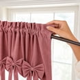 thumbnail image 5 of Talqzovs Valance Curtains,Velvet Short Curtain Window Treatment for Bedroom Living Room Kitchen 57x17.7in, 5 of 7