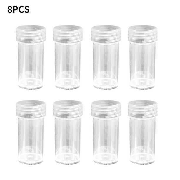 Naiovety Botellas de almacenamiento de diamantes de imitación, contenedores redondos de plástico para joyas, cajas organizadoras de cuentas para Type3 NO3 Naiovety HA004659-02