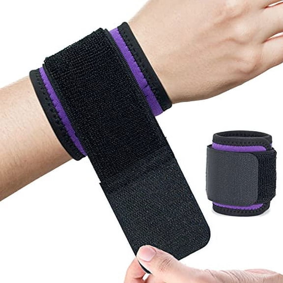 Wrist Brace,2 PACK Wrist Wraps for Carpal Tunnel for Women.Wrist Support for Weightlifting/Fitness/Sports/Pain Relief.Highly Elastic,Adjustable,Flexible,Comfortable and Multi-Functional,Violet
