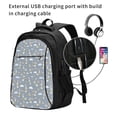 thumbnail image 2 of Wukai Sleep Rabbit Travel Laptop Backpack: Business Water-Resistant Bag with USB Charging Port, Ideal College Backpack for Men & Women, 2 of 6
