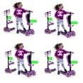 thumbnail image 1 of Hurtle ScootKid 3 Wheel Child Ride On Toy Scooter w/LED Wheels, Purple (4 Pack), 1 of 6