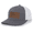 Charcoal/White, variant on Try That In A Small Town Country Music Leather Patch Hat, Black/Black