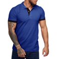 thumbnail image 2 of Sherrylily Men Short Sleeve Casual Slim Fit Polo Shirts Cut Shirts, 2 of 5