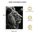 thumbnail image 2 of COMIO  Black and White Animal Canvas Wall Art Lion and Eagle Picture Print Animals Portrait Painting Poster Living Room Decor Frame, 2 of 5