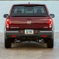 thumbnail image 4 of Honda Ridgeline Dual Logo 3D Embossed Letters on Mirror Chrome Metal License Plate Frame, 4 of 8