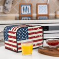 thumbnail image 6 of Sikiie Vintage American Flag Toaster Covers 2 Slice Dustproof Toaster Cover Bread Machine Cover, Dustproof Cover - 11.4" x 7.5" x 7.9", 6 of 7