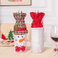 thumbnail image 2 of 2 piezas de funda para botella de vino de Navidad, bolsas de vino tinto, funda para botella de vino de Navidad, bolsa reutilizable para botella de vino de Navidad, bolsa de tela para botella de vino de Navidad (E) Rojo Verde, 2 of 5
