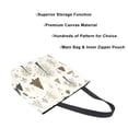 thumbnail image 3 of FORMRS Womens Canvas Tote Bag with Zipper Inner Pocket Shoulder Handbag, Winter Forest, 3 of 7