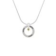 thumbnail image 2 of Delight Jewelry Goldtone Mini May - Green Crystal Heart Hero Ring Charm Necklace, 18", 2 of 4