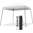 thumbnail image 6 of 10x10 Pop Up Canopy, Outdoor Instant Slant Leg Canopy Tent with Portable Carrying Bag for Patio, Garden, Pool -  White, 6 of 7