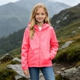 thumbnail image 6 of Kids Boys Girls Hoodie Jacket 2 Pack Hooded Lightweight Windbreaker Jackets Full Zip Outerwear Waterproo𝐟 Uniform Trench Coat, 6 of 8