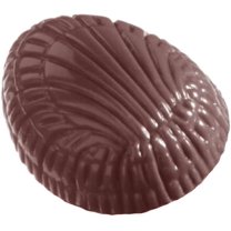 Chocolate World 1054 Polycarbonate Easter Candy Mold with 32 Egg-Shell Cavities, Each 23mm x 33mm x 11mm High