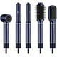 thumbnail image 1 of 5 in1 Ionic Coanda Blow Dryer - Aluminum Hot Air Magic Styler - Multistyler Hair Styling Tools 120,000RPM High Speed Auto Wrap Curling Wand Straightener Brush Volumizing Curlers Rotating Curler, 1 of 6