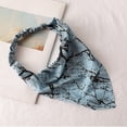 thumbnail image 4 of Siminsem Triangle Hair Kerchief with Ties for Women, Floral Printed Chiffon Head Scarf, Lightweight Bohemian Bandana Headbands for Yoga Beach Party, L, One Size, 4 of 4