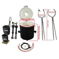 thumbnail image 2 of 35lbs Propane Melting Furnace with Double Forge Burners, Crucibles and Tongs Set for Melting Metals, 2 of 6