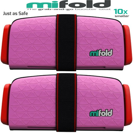 Mifold 2-Pack MF01-US/PNK Grab-and-Go Car Booster Seat (Perfect