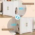 thumbnail image 3 of VEANERWOOD 33.5"H Hidden Cat Litter Box Enclosure Furniture Multi-Functional Cat Litter Box Washroom with Removable Dividers for Bedrooms, Living Room, Hallway, 3 of 8