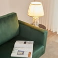 thumbnail image 4 of Kingfun 65" W Velvet Loveseat Sofa Couch, Love Seat Sofas and Couches for Living Room Bedroom Office and Small Spaces, Mid Century Modern Decor Love Seats Furniture with Solid Wood Leg,Green, 4 of 5