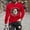 Red, variant on Merry Christmas Gnome Shirt for Men Long Sleeve Animal Printing Graphic Christmas Pajamas Holiday Top T-Shirt-White S