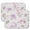 Cute Floral, variant on 2 Pack Peach Print Kitchen Drying Mats Super Absorbent Microfiber Dish Drying Mat, Heat Resistant & Foldable Countertop Pad for Dishes Kawaii Fruit Aesthetic Design (Pink, 18"x16")