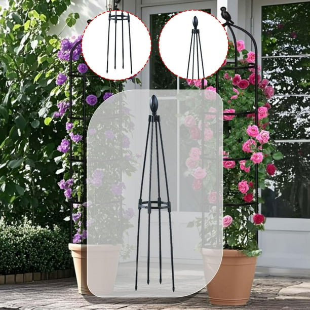 Jardín Trellis Flowers Sosten los pepinos Posados Plantas en macetas Decoración de los brotes de flores
