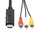 thumbnail image 3 of Cable adaptador convertidor de 1 m compatible con HDMI a RCA AV para sistema de cine en casa Sywqhk Para estrenar, 3 of 6