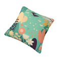 thumbnail image 3 of YFYANG Square Decorative Throw Pillow Case (Without Pillow Insert), Green Vintage Spring Graffiti Bedroom Sofa Car Cushion Cover, 16"x16", 3 of 9