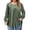 Army Green, variant on Plus Size Tunic Top for Women, Long Sleeve Round Neck Blouse with Empire Waist & Side Pockets - Flowy Casual Loose Fit Shirt Army Green XXXXXL