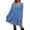 Lake Blue, variant on gakvbuo Fall Dresses For Women 2023 Plus Size Mini Dress Long Sleeve Wrap Dress For Women Wedding Guest Women Causal Solid Color Collar Long Sleeve Dress