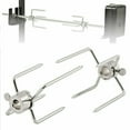 thumbnail image 3 of 2 Pcs Pinces à Viande pour Rôtissoire Barbecue en Acier Inoxydable, 2x Pinces à Viande, Argent, 3 of 6